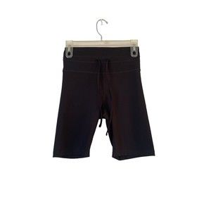 GIRLFRIEND COLLECTIVE Diana Drawstring Black Bike Shorts Women’s‎ Size Small